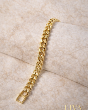 Klasik Gurmet Zincir Altın Renk Bileklik