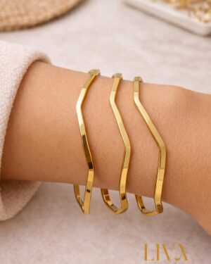 Ajda Bilezik – Dalga Form Gold